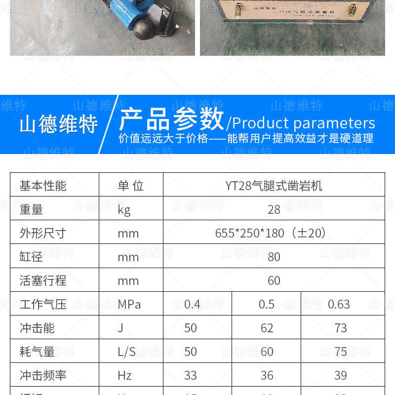 yt28凿岩机参数