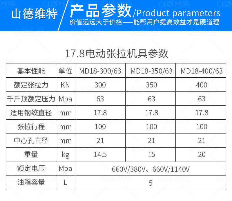 矿用张拉仪参数