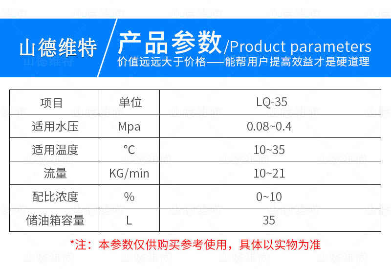 乳化液自动配比器参数