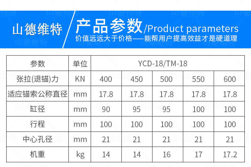 矿用千斤顶参数